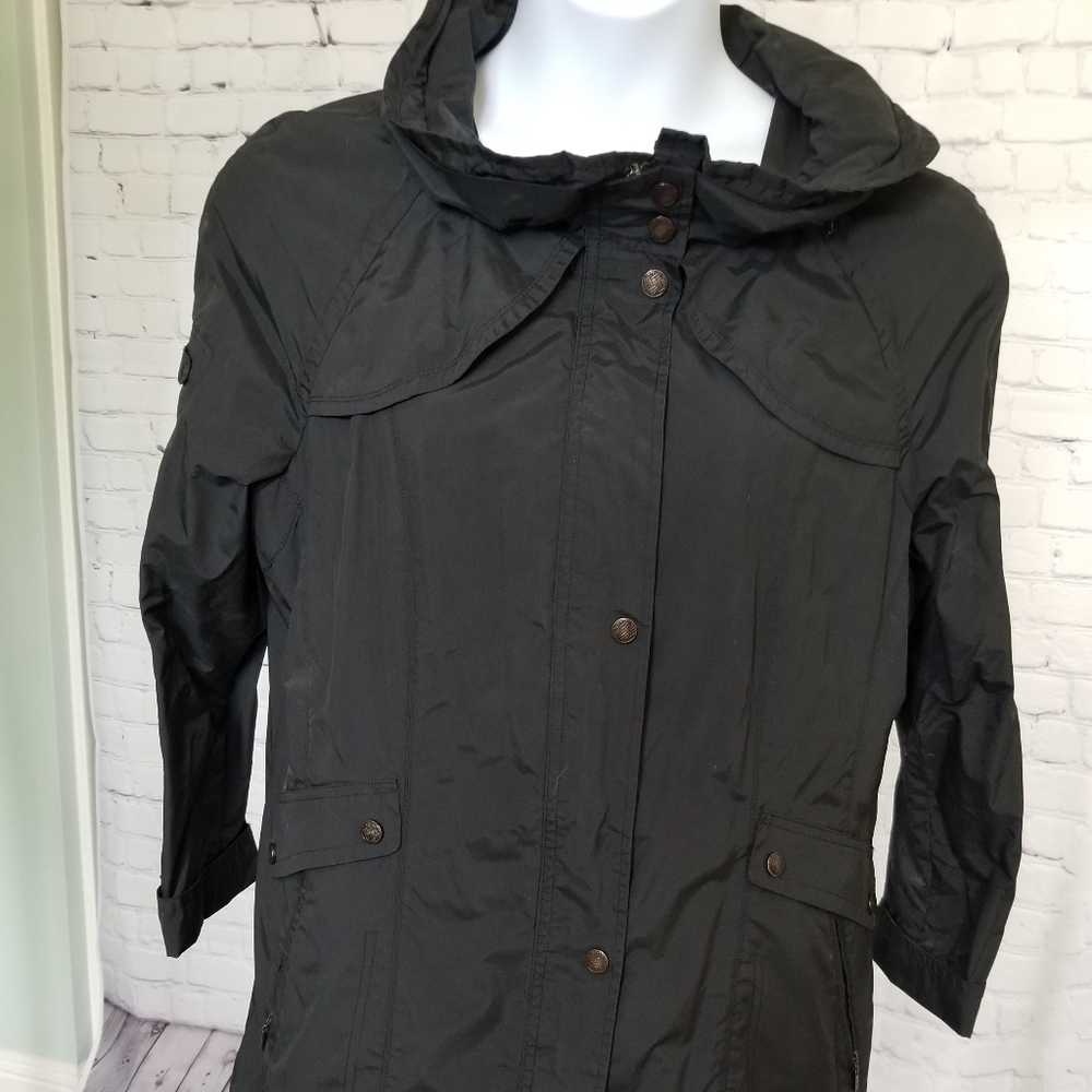 Cole Haan utility jacket with packable hood